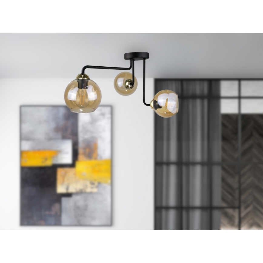 Ant pagrindo montuojamas sietynas MONDE GOLD 3xE27/60W/230V