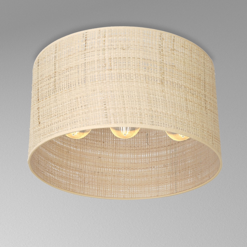 Ant pagrindo montuojamas sietynas RATTAN 3xE27/60W/230V rotango