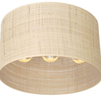 Ant pagrindo montuojamas sietynas RATTAN 3xE27/60W/230V rotango