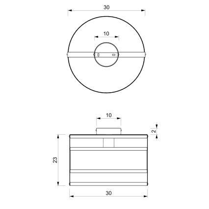 Ant pagrindo montuojamas sietynas RIM 1xE27/60W/230V juodas/aukso