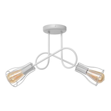 Ant paviršiaus montuojamas sietynas OXFORD 2xE27/15W/230V baltas
