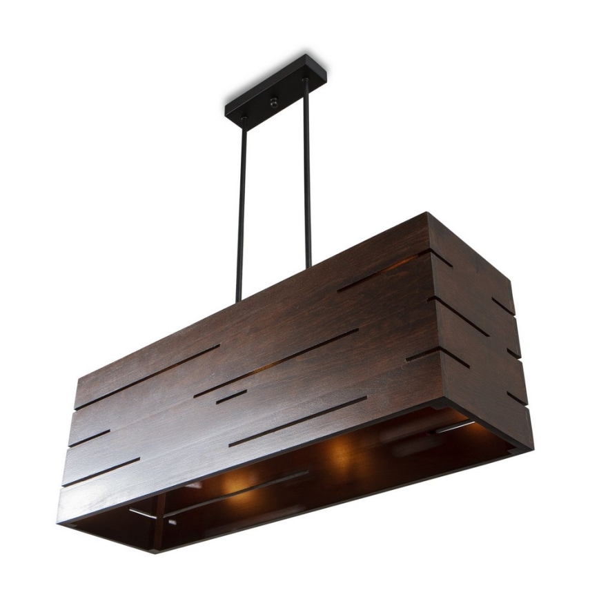 Ant virvės kabinamas lubinis šviestuvas CUBO 3xE27/60W/230V