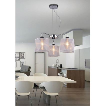 Ant virvės kabinamas lubinis šviestuvas NOSJA 3xE27/40W/230V