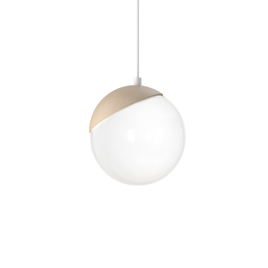 Ant virvės kabinamas lubinis šviestuvas SFERA WOOD 1xE14/40W/230V
