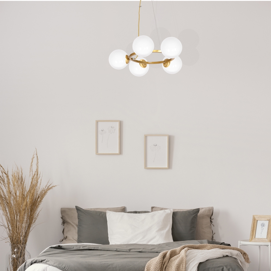 Ant virvės kabinamas lubinis šviestuvas VIENNA 5xE14/40W/230V