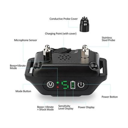 Antkaklis nuo lojimo 52cm 3,7V 300 mAh IP67