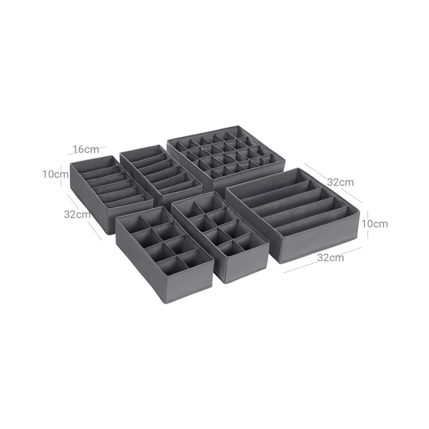 Apatiniam trikotažui skirtas stalčiaus organizatorius GRANT, pilkas