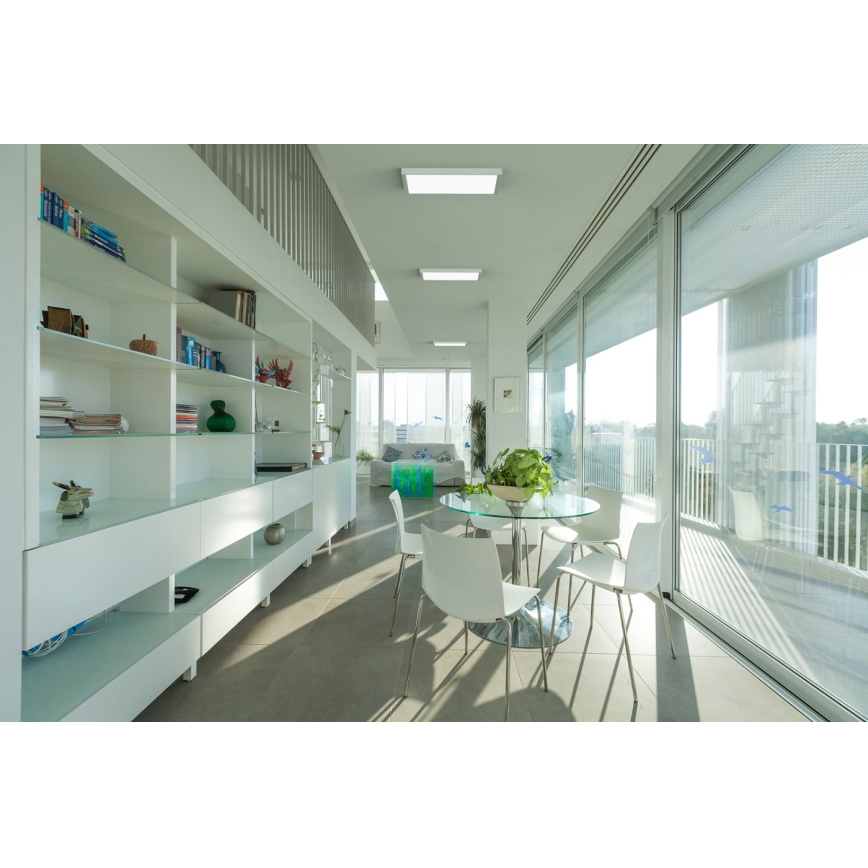 APLED - LED Ant pagrindo montuojamas skydelis QUADRA LED/40W/230V 4000K 60x60cm IP41