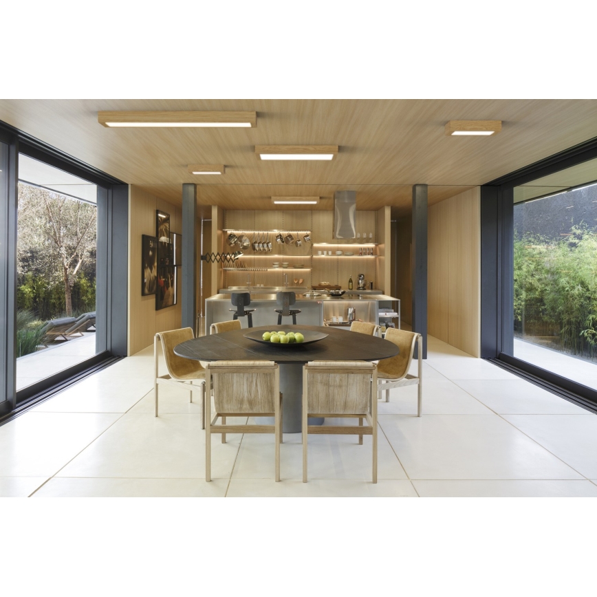 APLED - LED Ant pagrindo montuojamas skydelis QUADRA LED/42W/230V ąžuolas