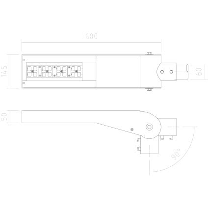 APLED - LED Gatvės šviestuvas FLEXIBO LED/19W/90-265V IP65