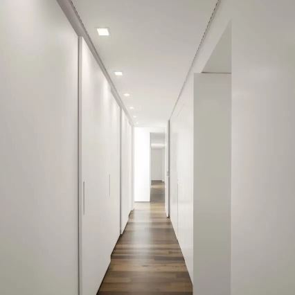 APLED - LED įleidžiamas lubinis šviestuvas SQUARE SLIM LED/8W/230V 9x9 cm balta