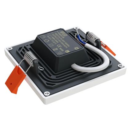APLED - LED įleidžiamas lubinis šviestuvas SQUARE SLIM LED/8W/230V 9x9 cm balta