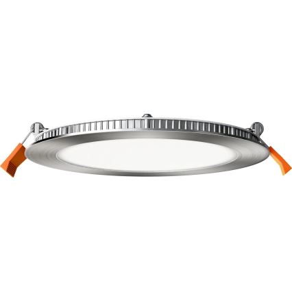 APLED - LED įleidžiamas lubinis vonios šviestuvas RONDO LED/12W/230V IP40 diametras 17 cm matinis chromas