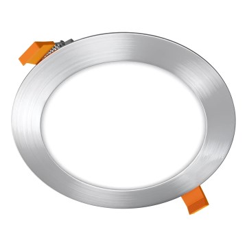 APLED - LED įleidžiamas lubinis vonios šviestuvas RONDO LED/12W/230V IP40 diametras 17 cm matinis chromas