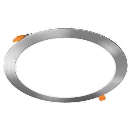 APLED - LED įleidžiamas lubinis vonios šviestuvas RONDO LED/24W/230V IP40 diametras 30 cm matinis chromas
