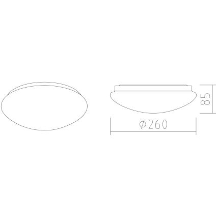 APLED - LED lubinis šviestuvas LENS P TRICOLOR LED/12W/230V IP41 2700 - 6500K 825lm
