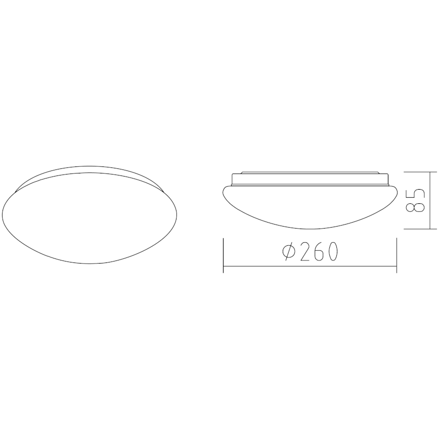 APLED - LED lubinis šviestuvas LENS P TRICOLOR LED/12W/230V IP41 2700 - 6500K 825lm