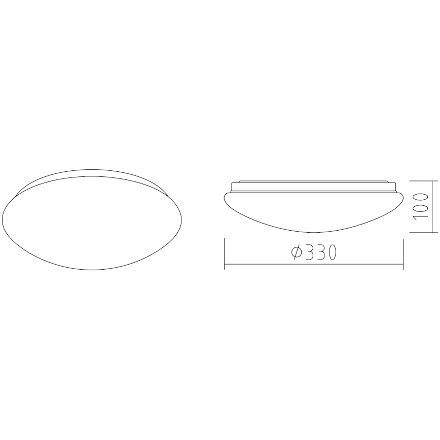 APLED - LED lubinis šviestuvas LENS P TRICOLOR LED/18W/230V IP41 2700 - 6500K 1210lm