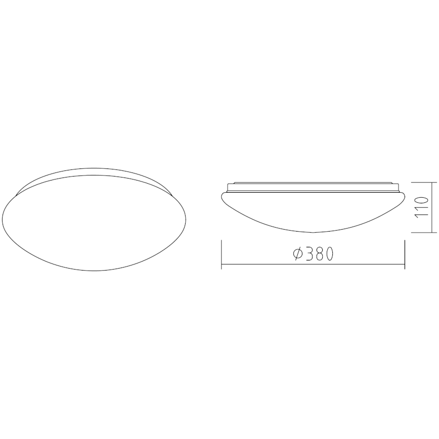 APLED - LED lubinis šviestuvas LENS P TRICOLOR LED/24W/230V IP41 2700 - 6500K 1680lm