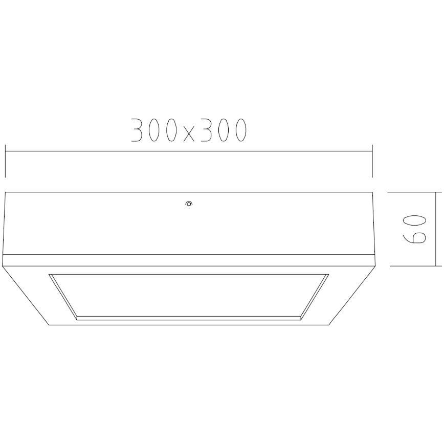 APLED - LED Lubinis šviestuvas  QUADRA LED/24W/230V ąžuolas
