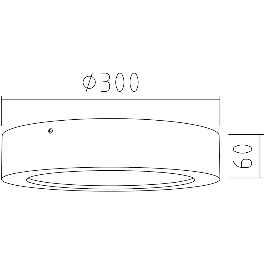 APLED - LED Lubinis šviestuvas RONDO LED/24W/230V d. 30 cm ąžuolas