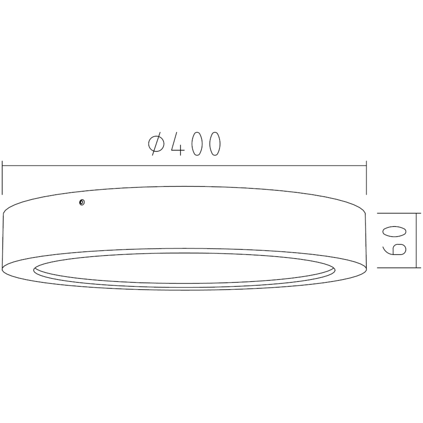APLED - LED Lubinis šviestuvas RONDO LED/36W/230V d. 40 cm ąžuolas