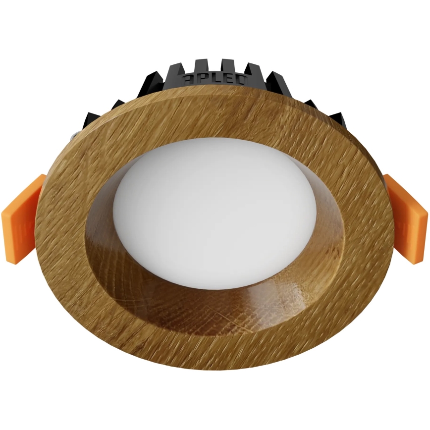 APLED - LED įleidžiamas lubinis šviestuvas RONDO WOODLINE LED/3W/230V 3000K diametras 9 cm ąžuolas medžio masyvo