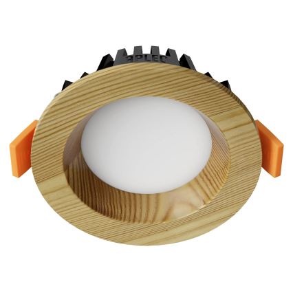 APLED - LED įleidžiamas lubinis šviestuvas RONDO WOODLINE LED/3W/230V 3000K diametras 9 cm pušis medžio masyvo