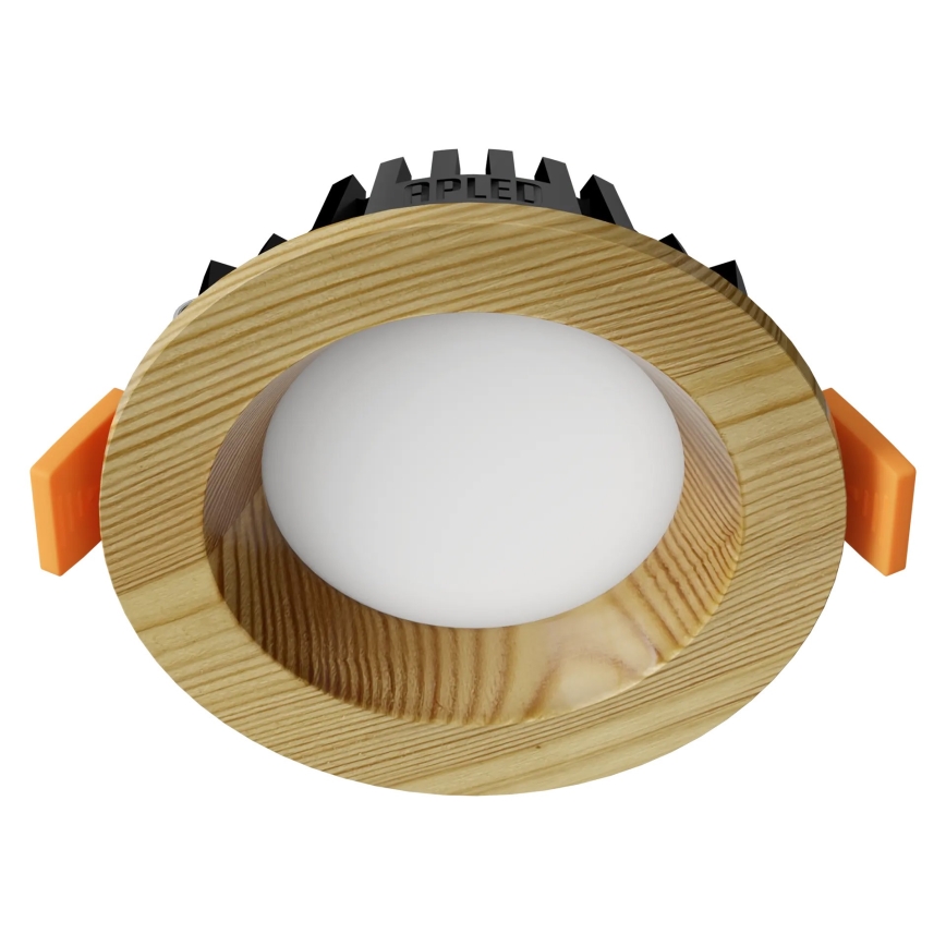 APLED - LED įleidžiamas lubinis šviestuvas RONDO WOODLINE LED/3W/230V 3000K diametras 9 cm pušis medžio masyvo