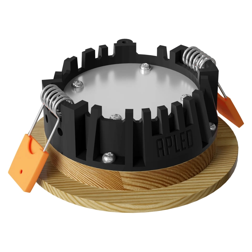 APLED - LED įleidžiamas lubinis šviestuvas RONDO WOODLINE LED/3W/230V 3000K diametras 9 cm pušis medžio masyvo