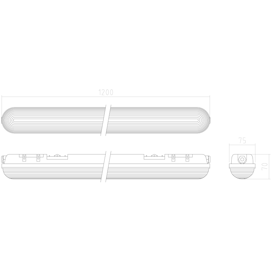 APLED - LED Tvirtinamas šviestuvas DUSTER LED/58W/230V IP65 4000K