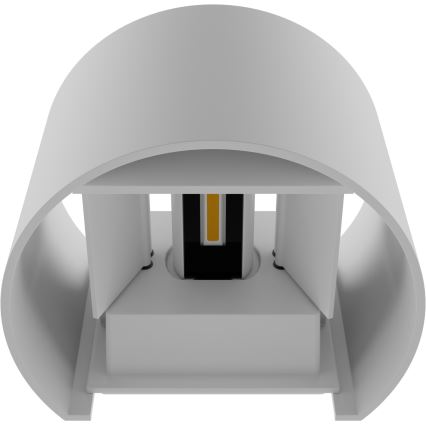 APLED - Sieninis LED lauko šviestuvas OVAL 2xLED/3W/230V IP65
