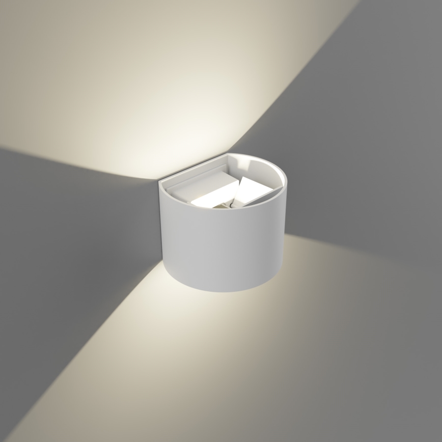 APLED - Sieninis LED lauko šviestuvas OVAL 2xLED/3W/230V IP65