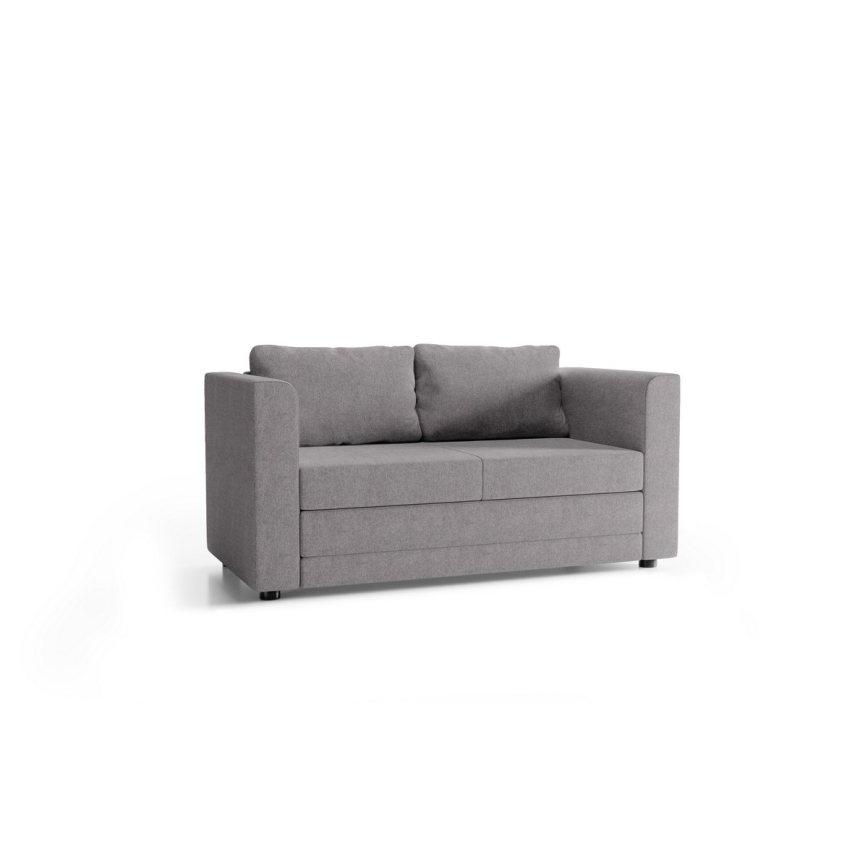 Apmušta išskleidžiama dvivietė sofa su porankiais LAYLA pilka