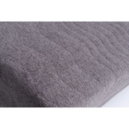 Apmušta trijų vietų išskleidžiama sofa-lova kasdieniam miegui su porankiais PAUL pilka