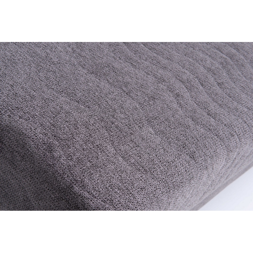 Apmušta trijų vietų išskleidžiama sofa-lova kasdieniam miegui su porankiais PAUL pilka