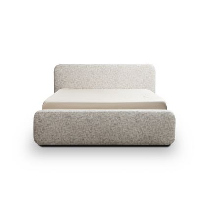 Apmušta lova be čiužinio LAJLA 160x200 cm smėlinė