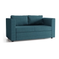 Apmušta sulankstoma dviejų vietų sofa su porankiais LAYLA mėlyna