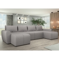 Apmušta universali U formos išskleidžiama sofa NEWPORT pilka