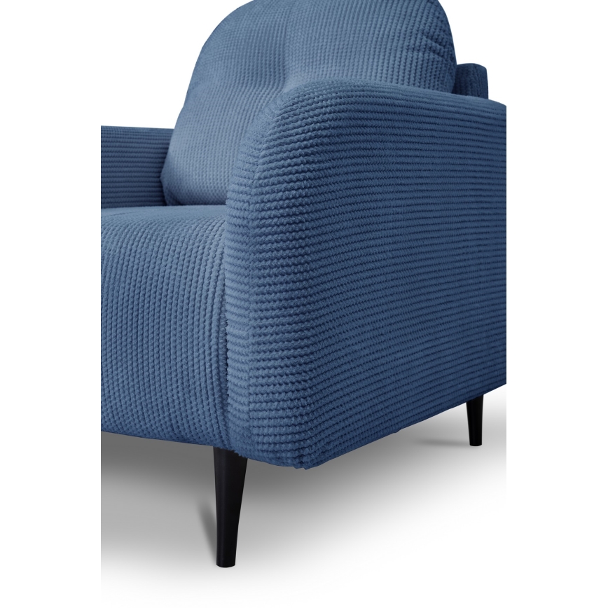 Apmuštas fotelis CLOUDY mėlynas