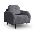 Apmuštas fotelis CLOUDY, pilkas