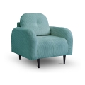 Apmuštas fotelis CLOUDY, turkio spalvos