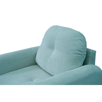 Apmuštas fotelis CLOUDY, turkio spalvos