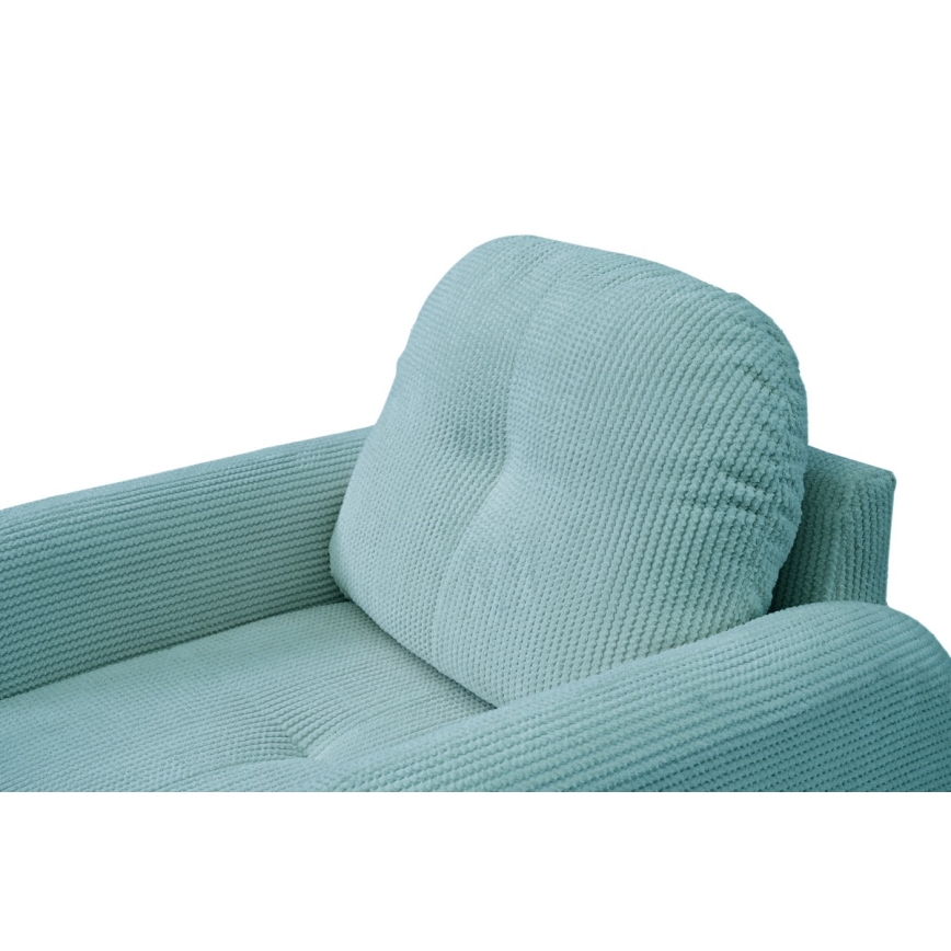 Apmuštas fotelis CLOUDY, turkio spalvos