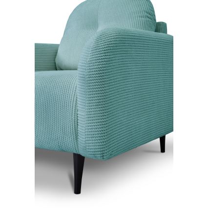 Apmuštas fotelis CLOUDY, turkio spalvos