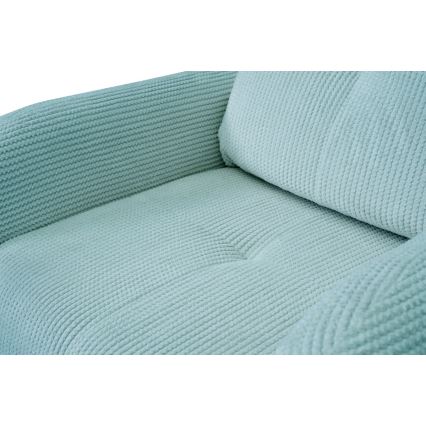 Apmuštas fotelis CLOUDY, turkio spalvos