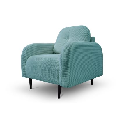 Apmuštas fotelis CLOUDY, turkio spalvos