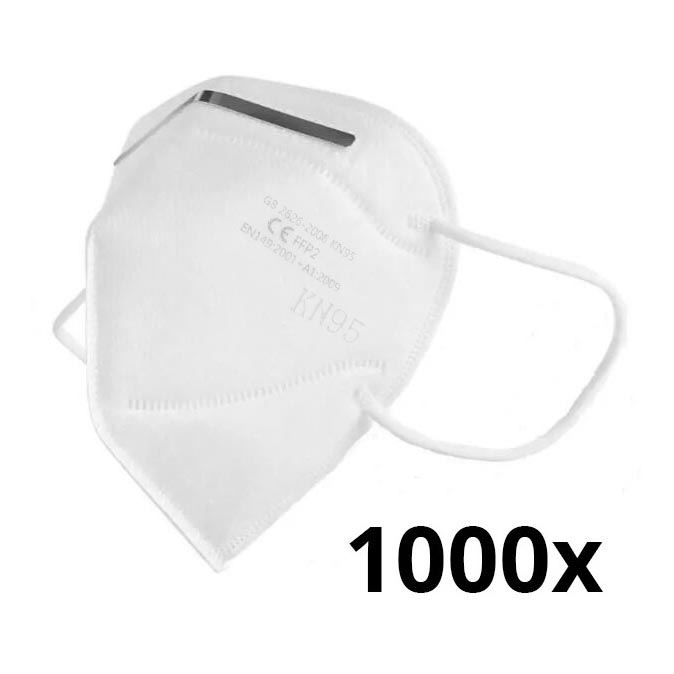 Apsauginė įranga - Respiratorius FFP2 NR (KN95) CE - DEKRA test 1.000 vnt