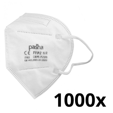 Apsauginės priemonės - respiratorius FFP2 NR CE 2163 1000vnt