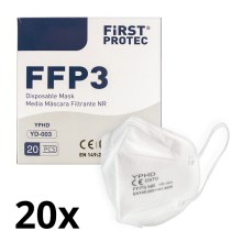 Apsauginės priemonės - respiratorius FFP3 NR CE 0370 20vnt